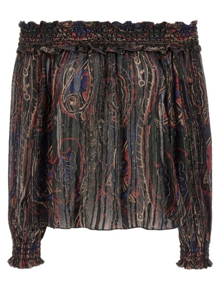 Saint Laurent Smock Stitch Blouse