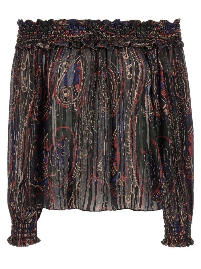 saint laurent smock stitch blouse Saint Laurent Smock Stitch Blouse