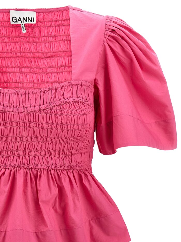 GANNI Smock Stitch Top