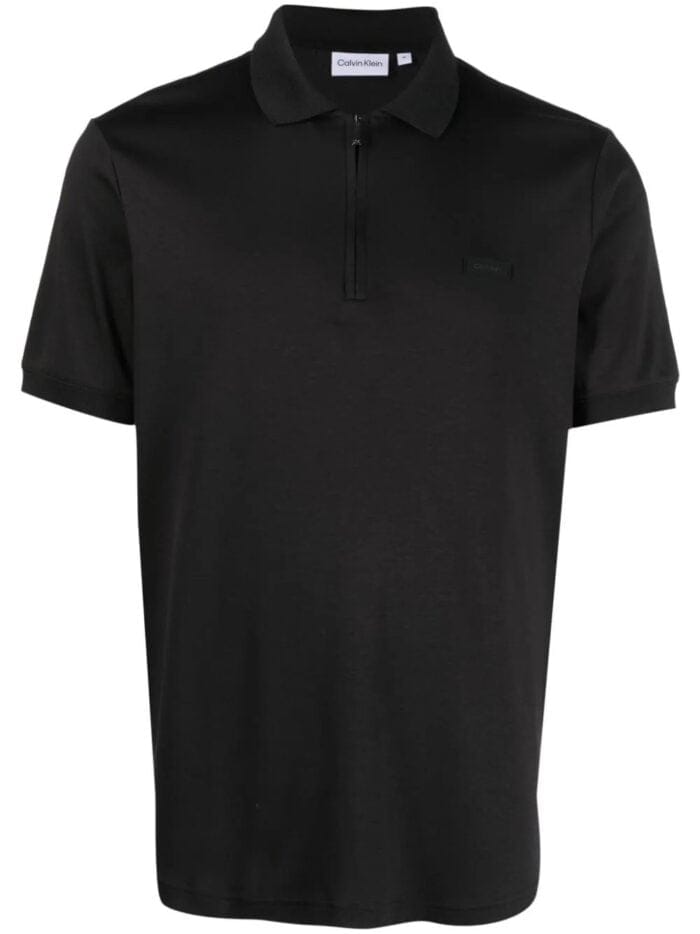 Smooth Cotton Welt Zip Polo