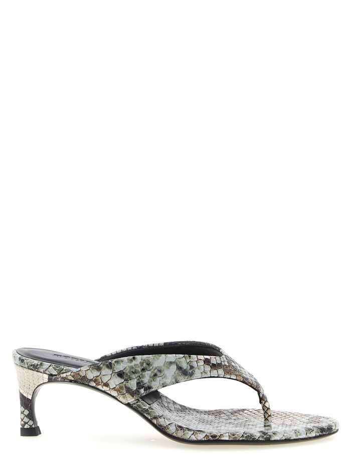 rotate birger christensen snake leather mules ROTATE BIRGER CHRISTENSEN Snake Leather Mules