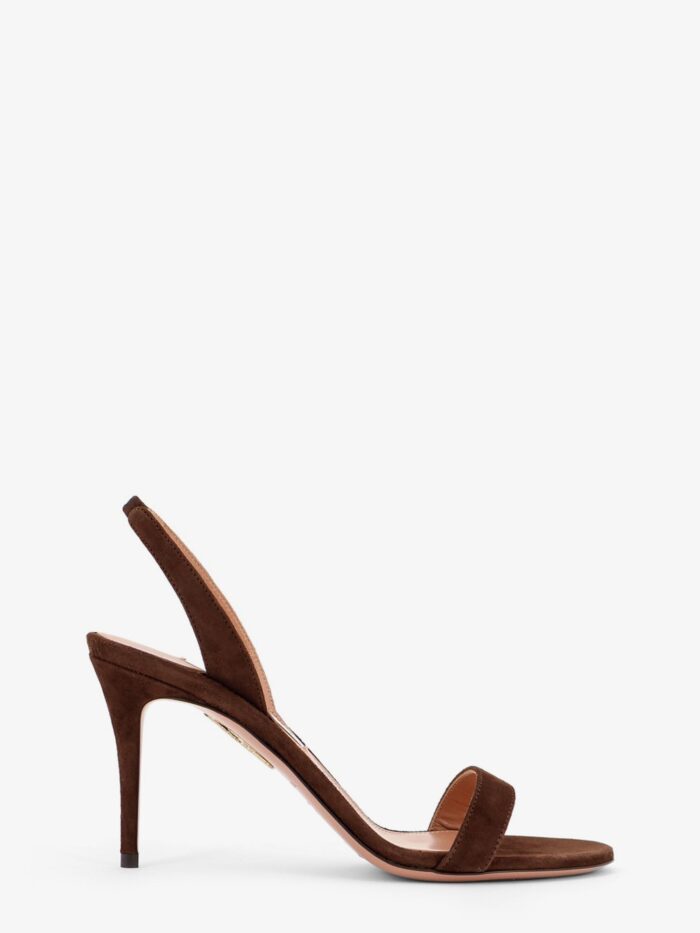 aquazzura so nude suede sandals AQUAZZURA So Nude Suede Sandals