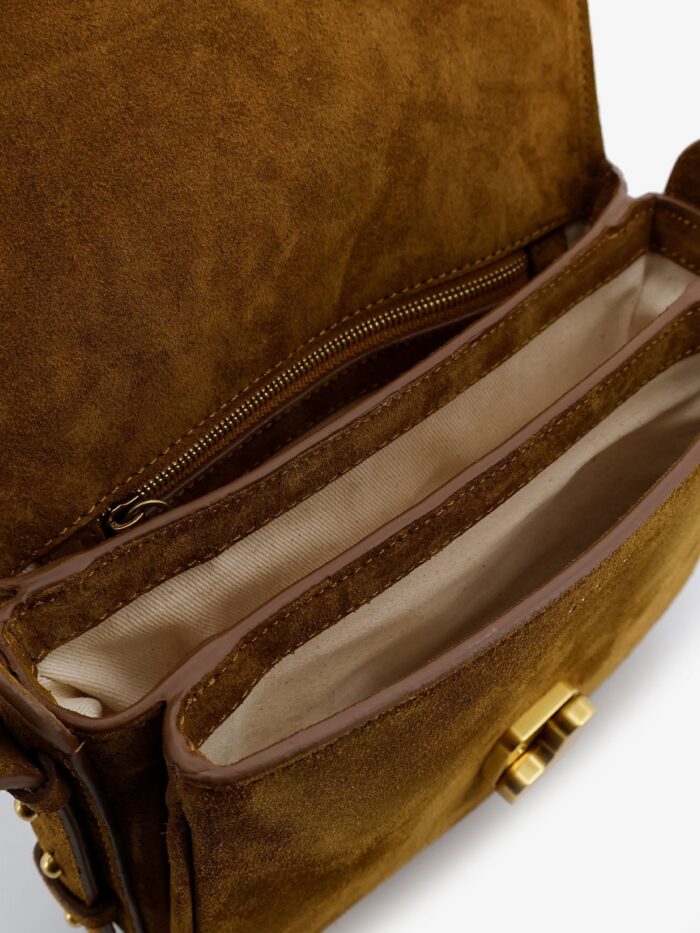 SOEUR Bellissima Mini Suede Crossbody Bag