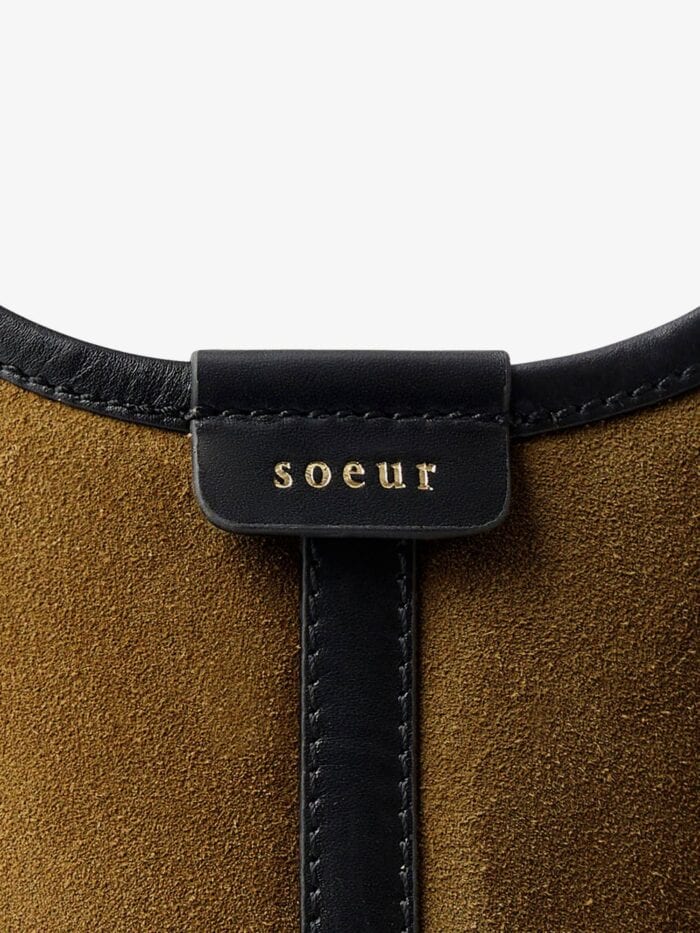SOEUR Douce Suede And Leather Shoulder Bag