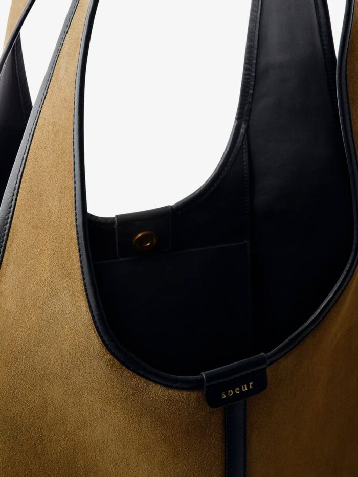SOEUR Douce Suede And Leather Shoulder Bag