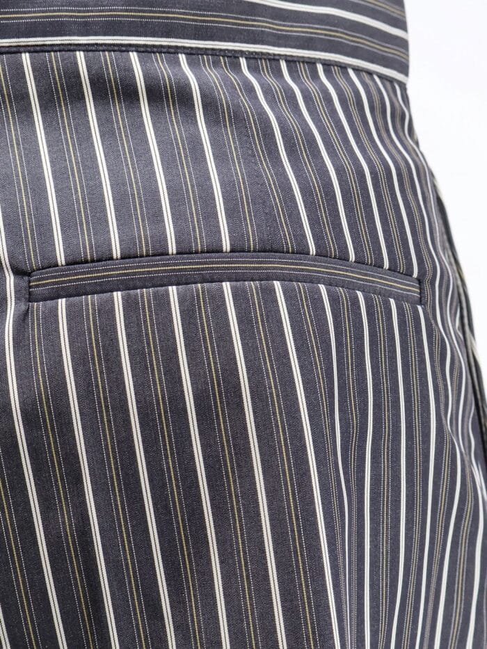 SOEUR Henna Striped Cotton Bermuda Shorts