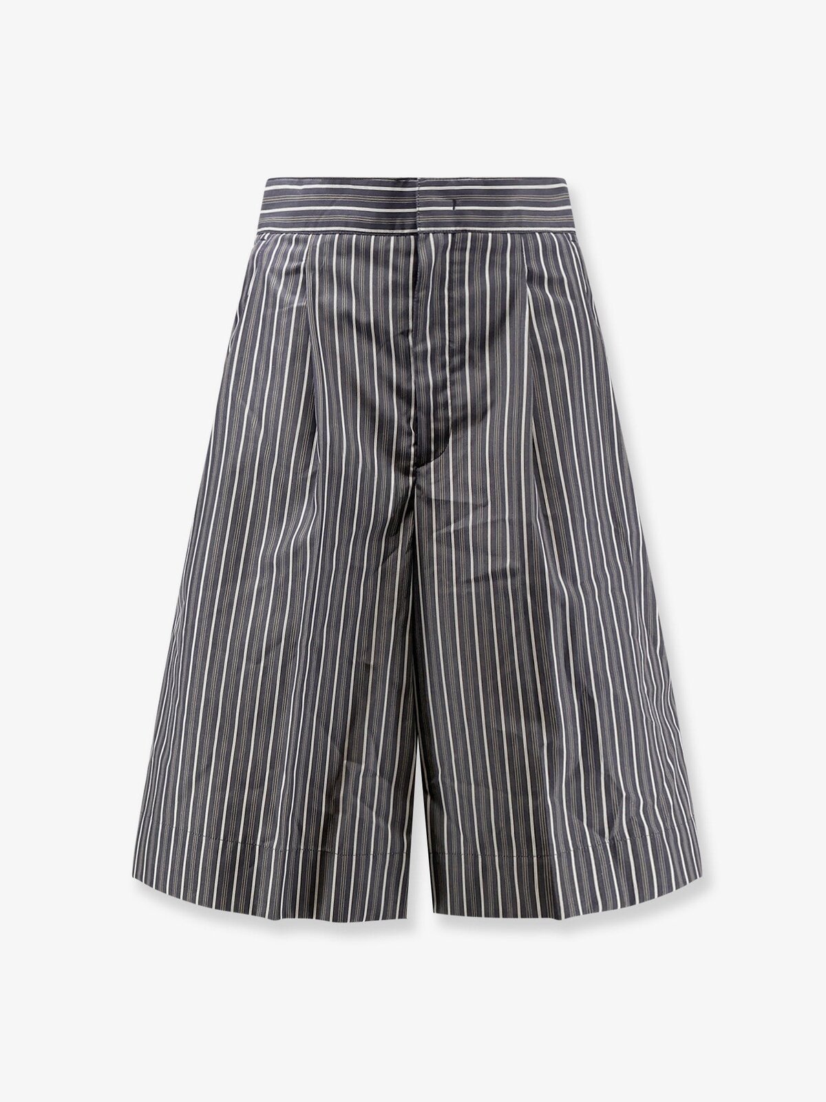 SOEUR Henna Striped Cotton Bermuda Shorts