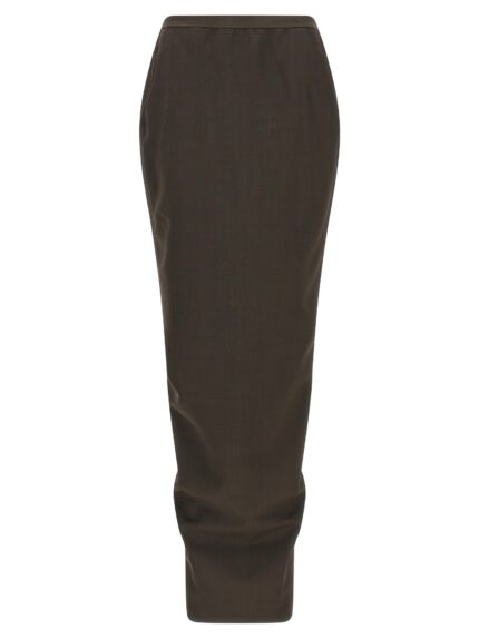RICK OWENS 'Soft Pillar Long' Skirt