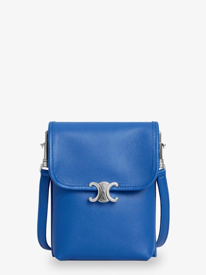 celine soft triomphe leather shoulder bag Celine Soft Triomphe Leather Shoulder Bag