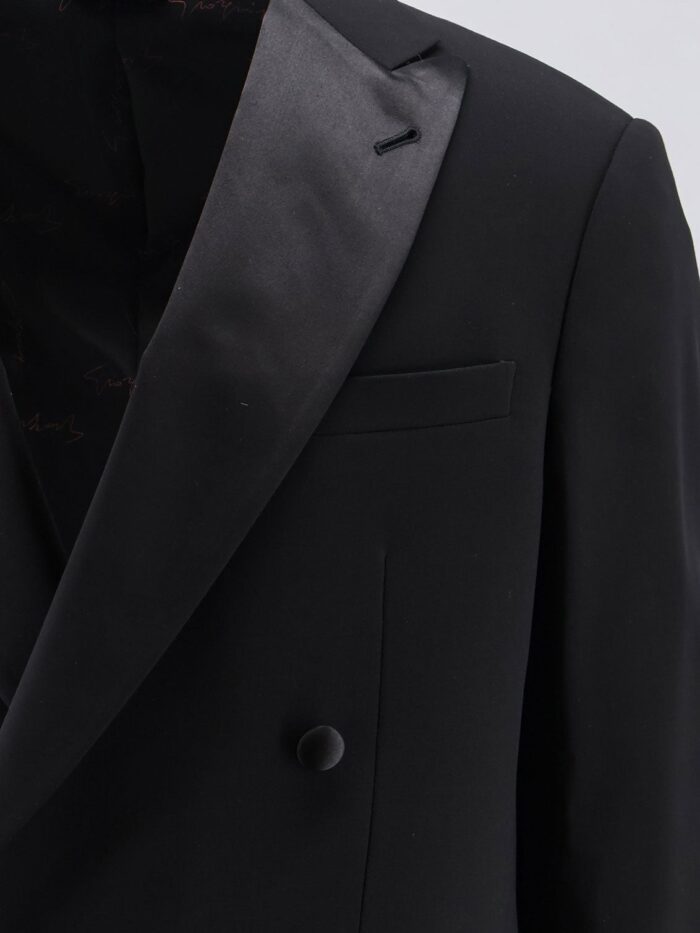 Giorgio Armani Soho Virgin Wool Tuxedo Blazer