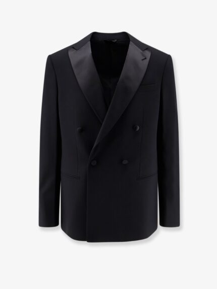 Giorgio Armani Soho Virgin Wool Tuxedo Blazer