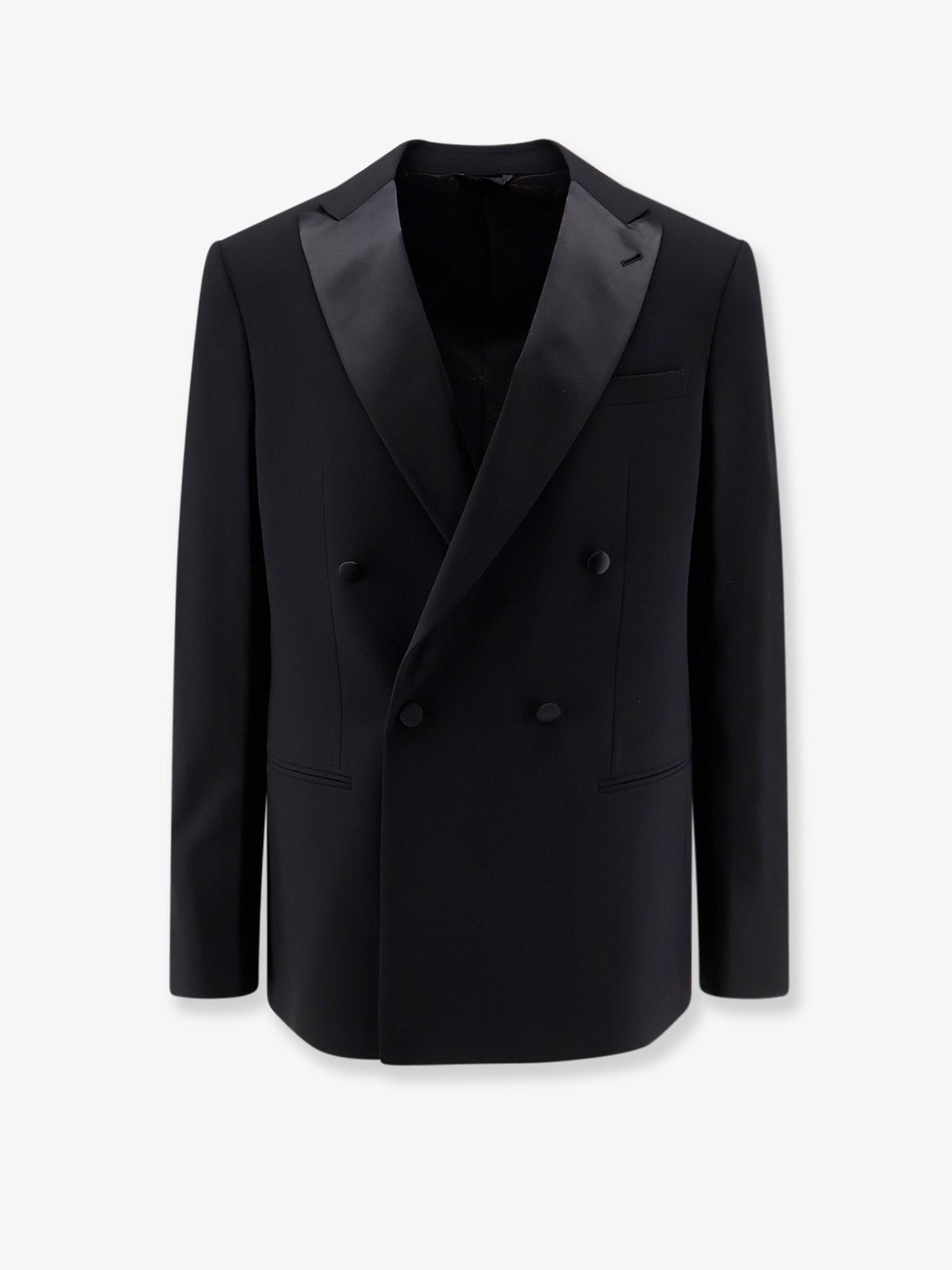 Giorgio Armani Soho Virgin Wool Tuxedo Blazer