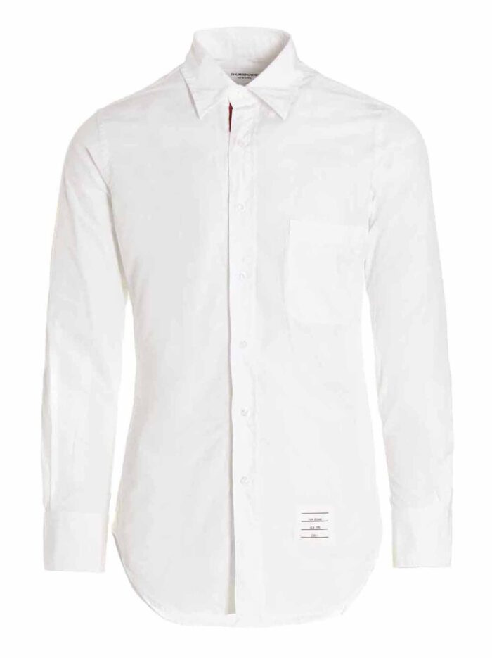 thom browne solid poplin shirt THOM BROWNE Solid Poplin Shirt