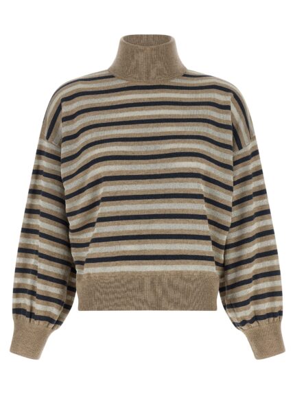Brunello Cucinelli 'Sparkling Stripes' Sweater