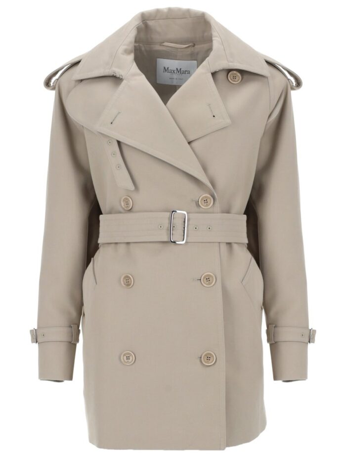 max mara spolverino corto in cotone Max Mara SPOLVERINO CORTO IN COTONE