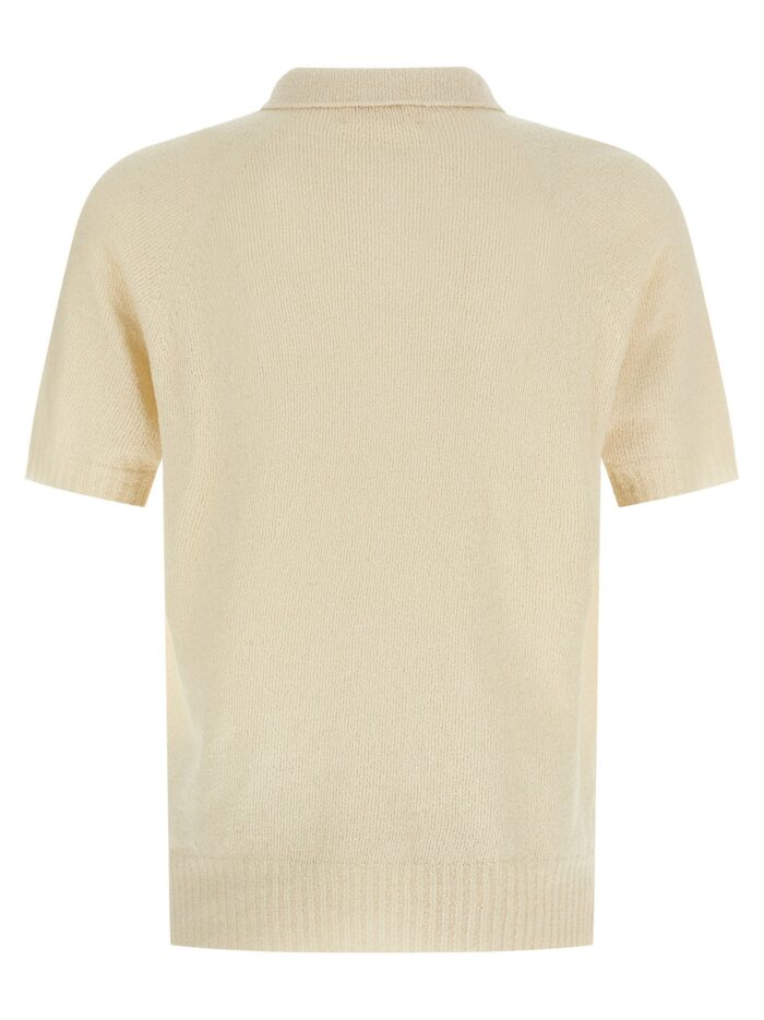 MA'RY'YA Spongy Effect Polo Shirt