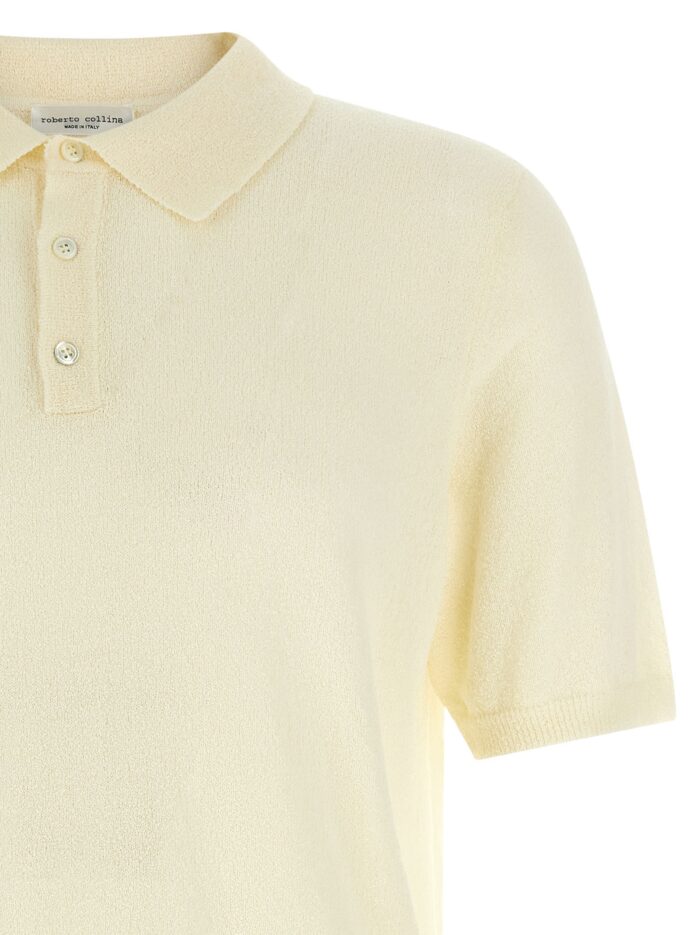 ROBERTO COLLINA Spongy Effect Polo Shirt