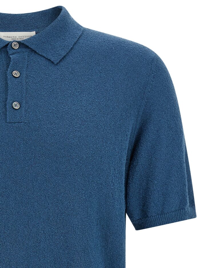 ROBERTO COLLINA Spongy Effect Polo Shirt