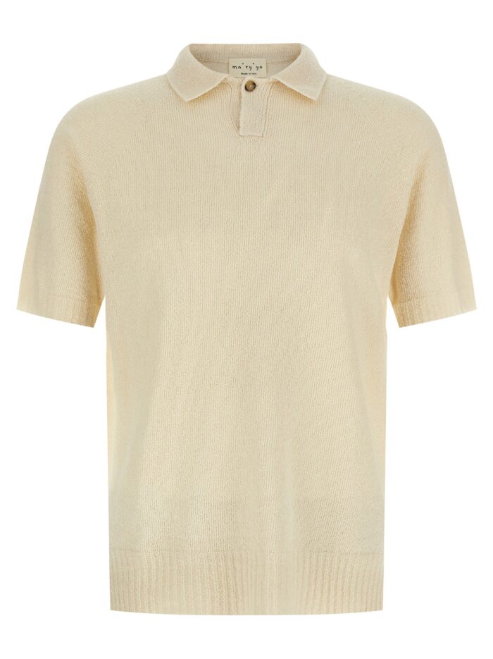 ma'ry'ya spongy effect polo shirt MA'RY'YA Spongy Effect Polo Shirt