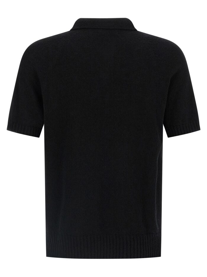 MA'RY'YA Spongy Effect Polo Shirt