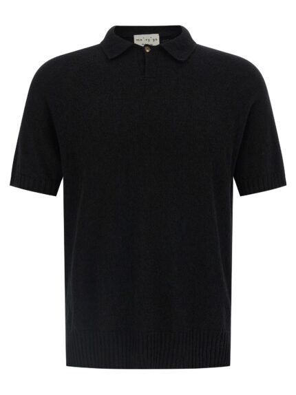 MA'RY'YA Spongy Effect Polo Shirt