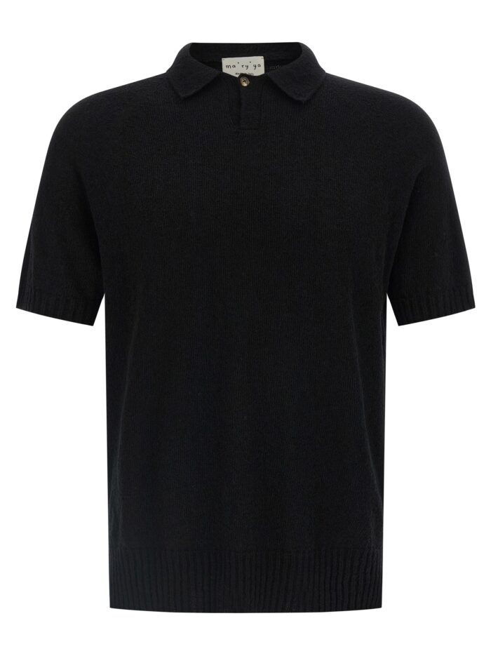 ma'ry'ya spongy effect polo shirt MA'RY'YA Spongy Effect Polo Shirt