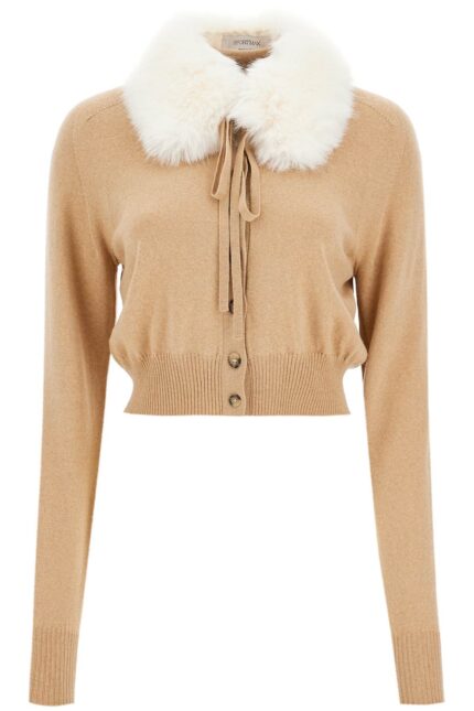 SPORTMAX Detachable Collar Cardigan