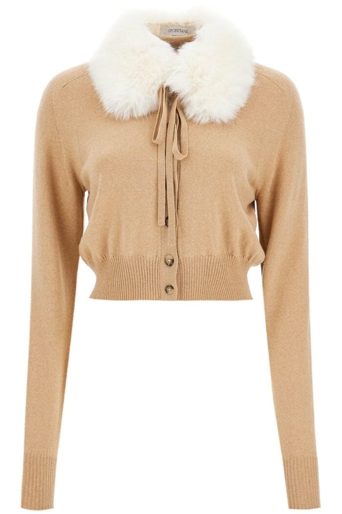 SPORTMAX Detachable Collar Cardigan