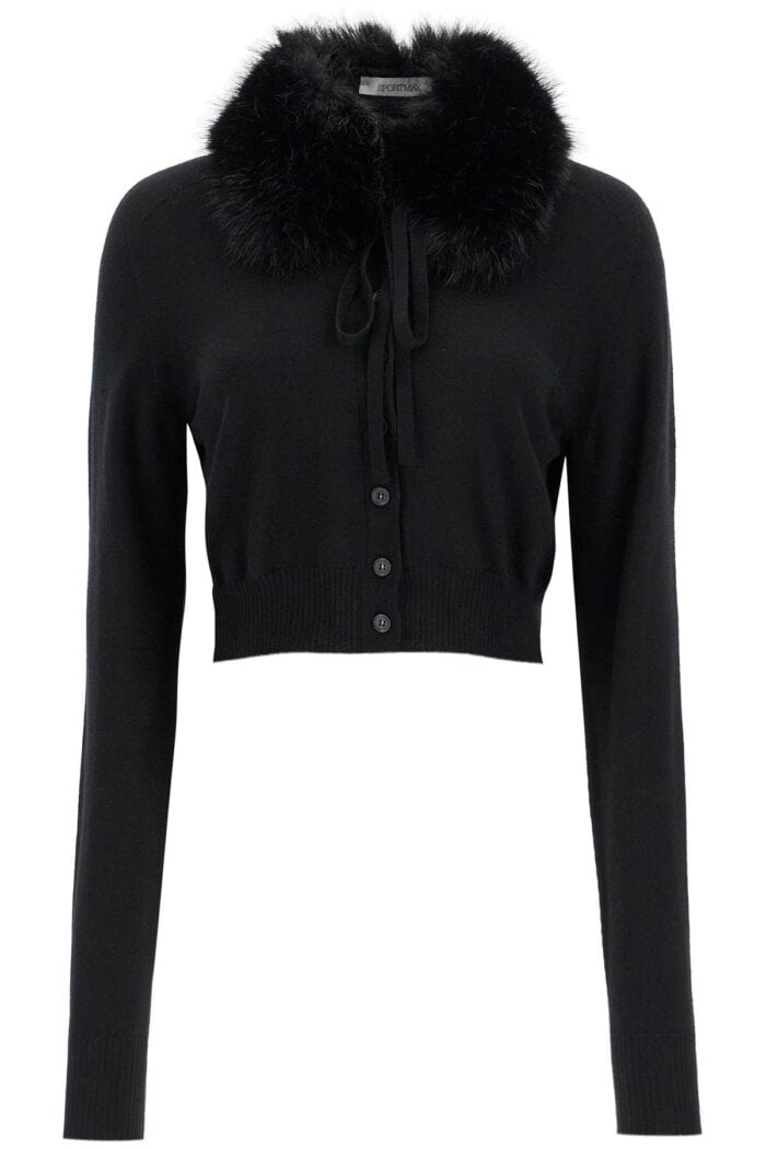 SPORTMAX Detachable Collar Cardigan