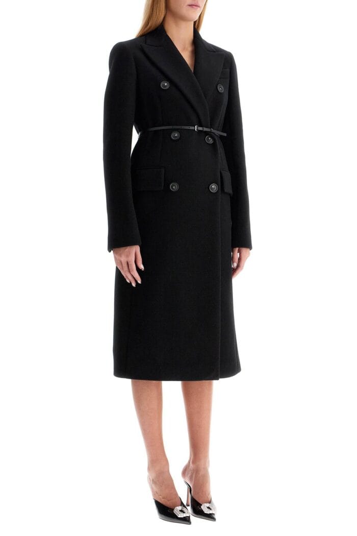 SPORTMAX Double-breasted Cashmere Blend Coat