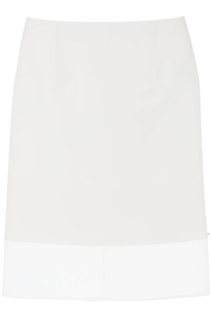 SPORTMAX Gonna Midi Turchia Con Inserto In Organza