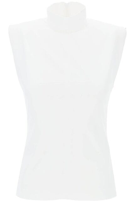 SPORTMAX High-necked Sleeveless Top In Cann