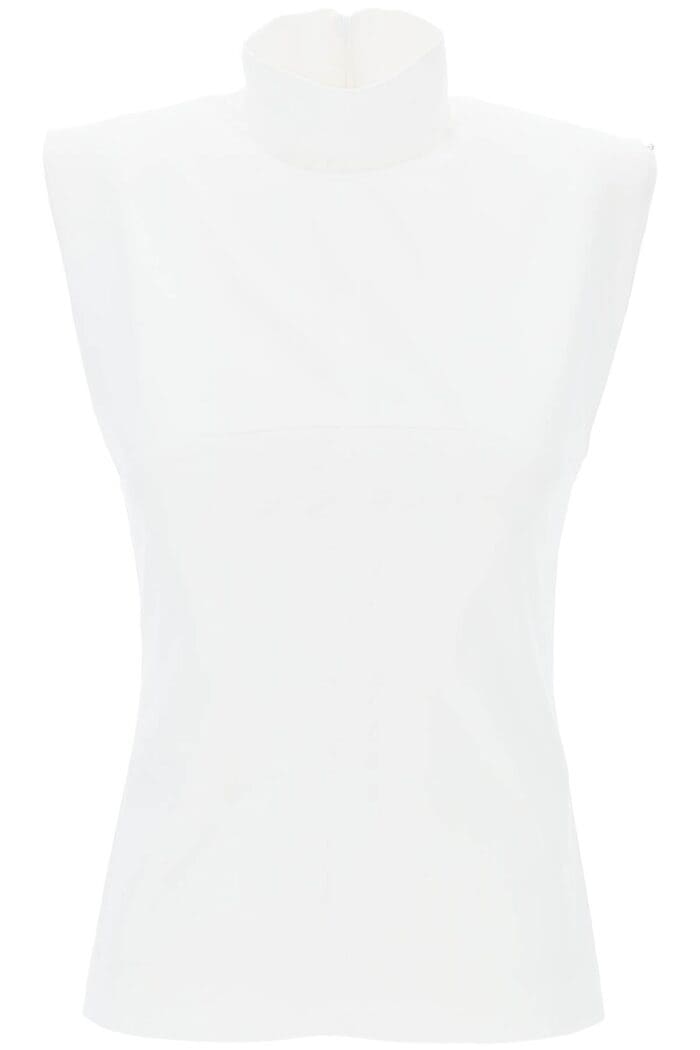 SPORTMAX High-necked Sleeveless Top In Cann