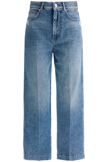 SPORTMAX High-waisted Cropped Denim Jeans