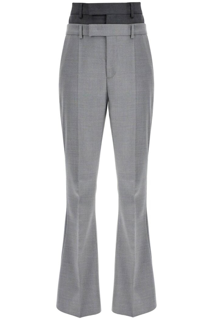 SPORTMAX Layered Effect Flared Pants