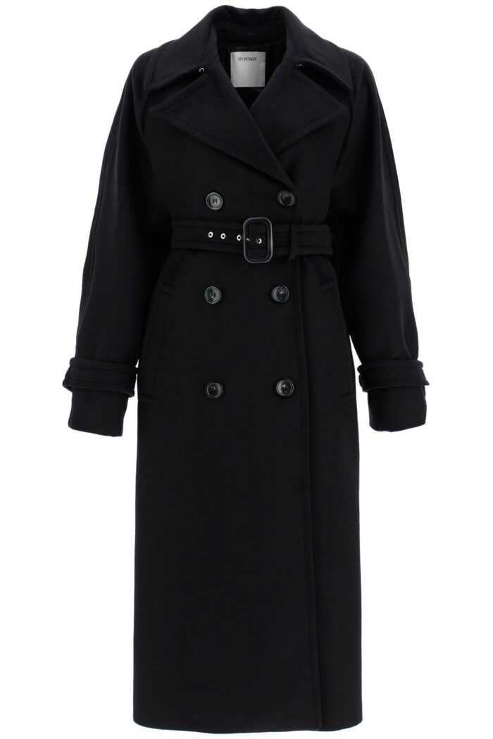 SPORTMAX 'leandro' Long Coat In Pure