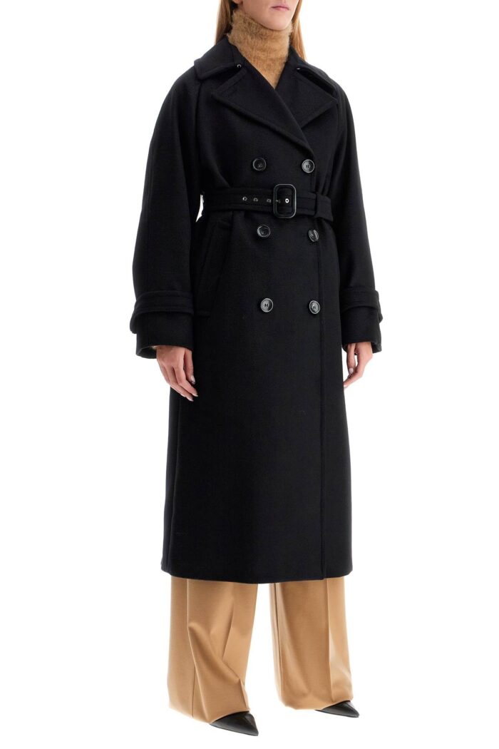 SPORTMAX 'leandro' Long Coat In Pure