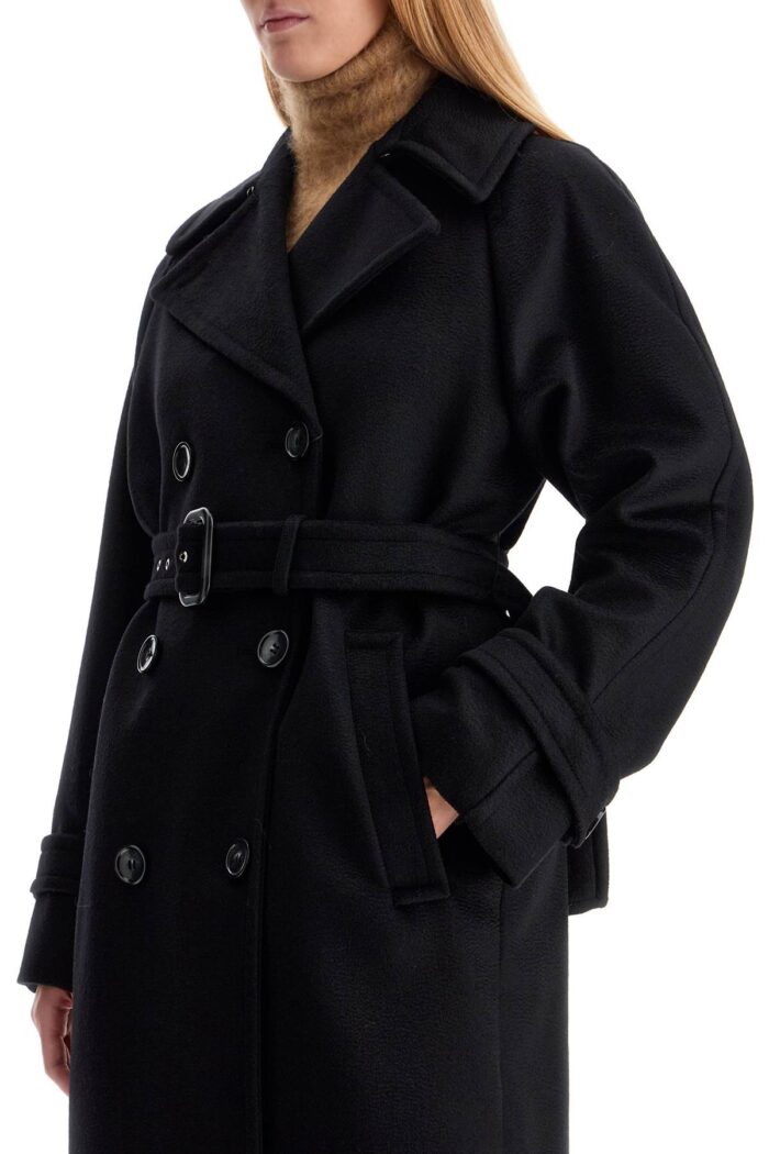 SPORTMAX 'leandro' Long Coat In Pure