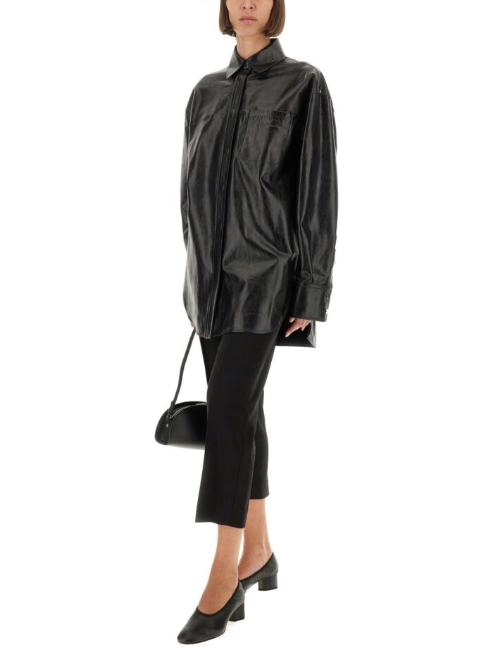 sportmax leather "borel" shirt Sportmax LEATHER "BOREL" SHIRT