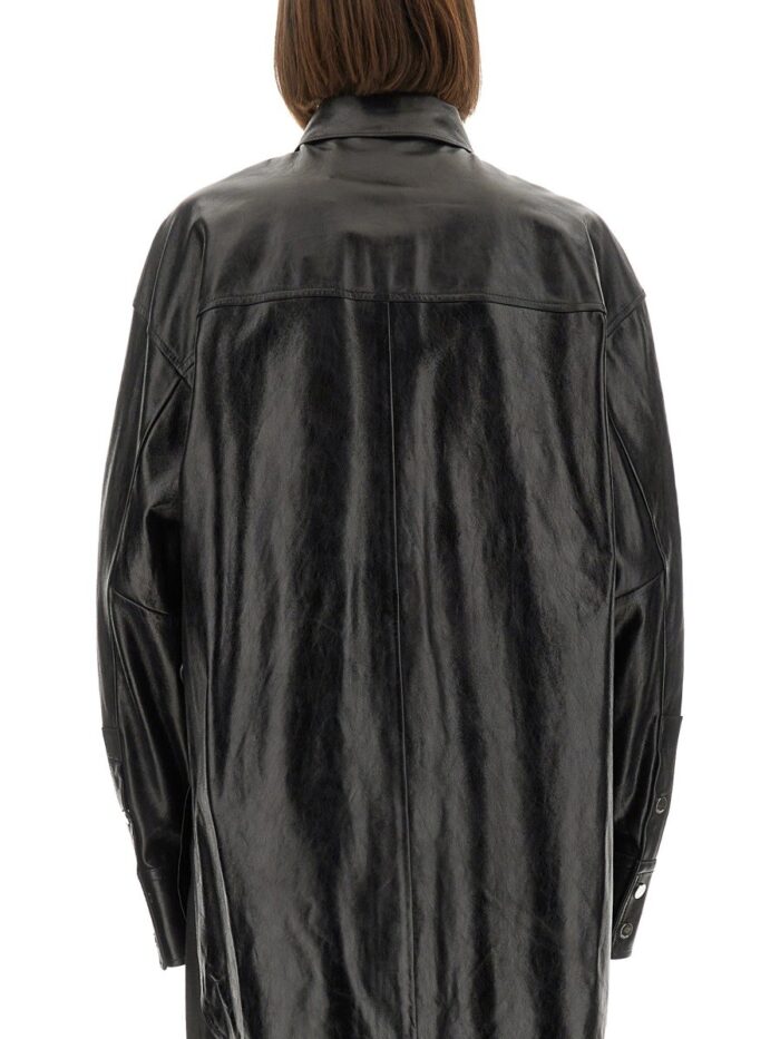 sportmax leather "borel" shirt Sportmax LEATHER "BOREL" SHIRT