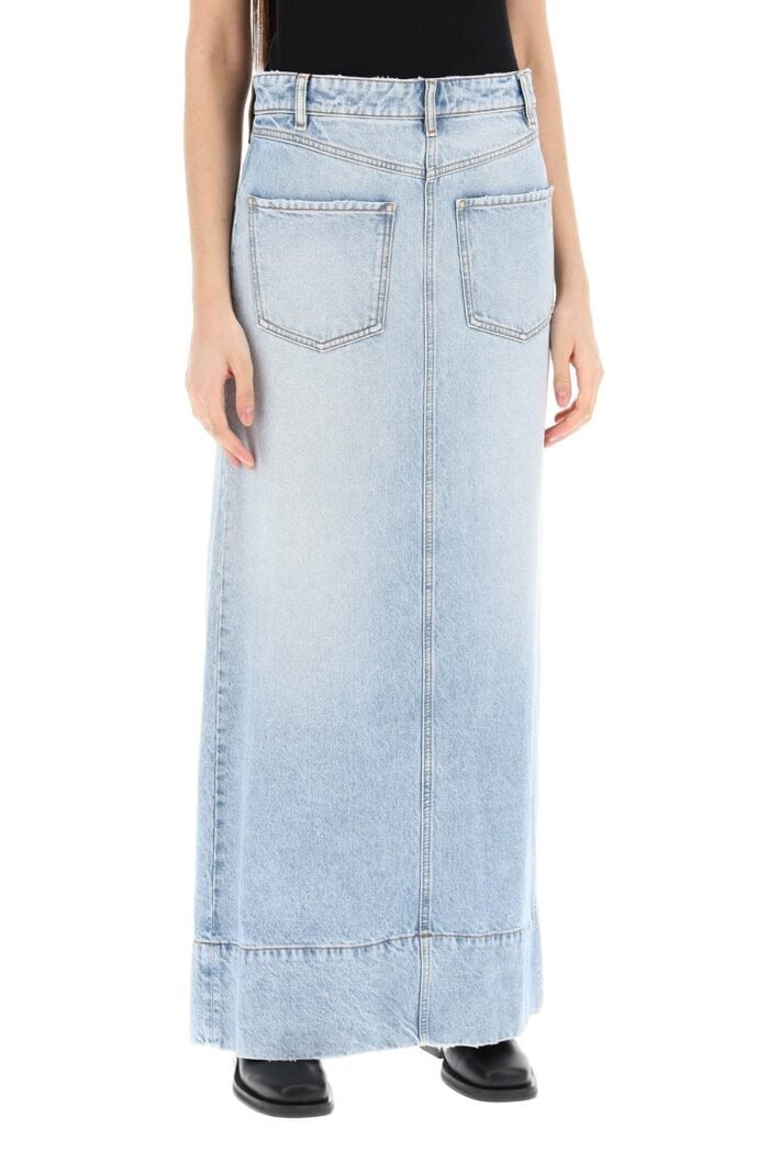 SPORTMAX Maxi Denim Skirt From The Pi