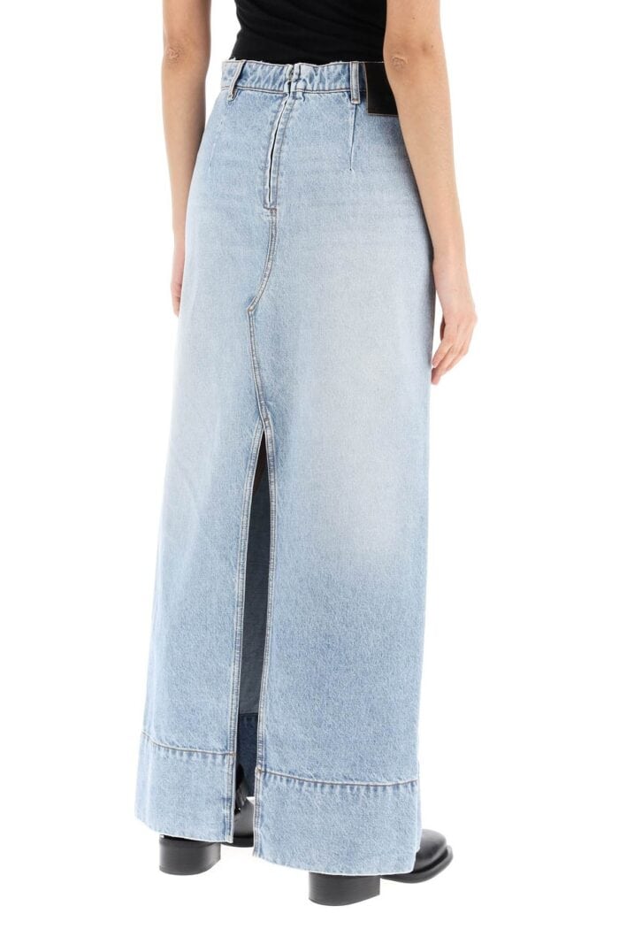 SPORTMAX Maxi Denim Skirt From The Pi