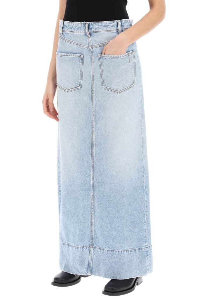 SPORTMAX Maxi Denim Skirt From The Pi