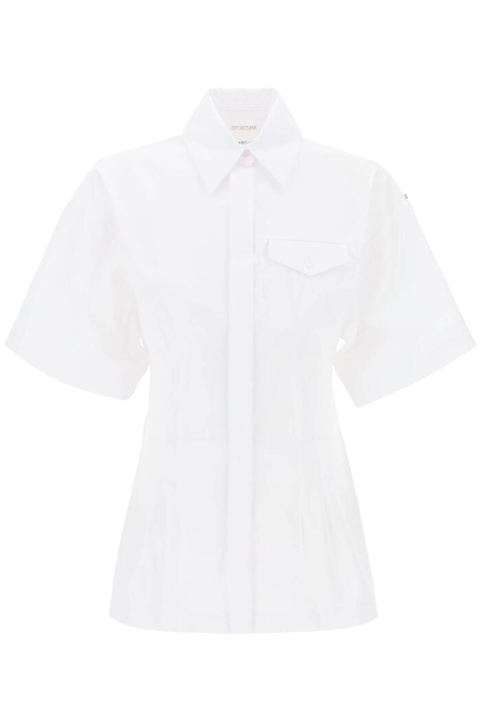 SPORTMAX "poplin Curved Shirt