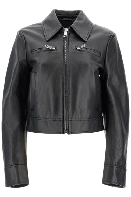 SPORTMAX Short Leather Jacket For Women