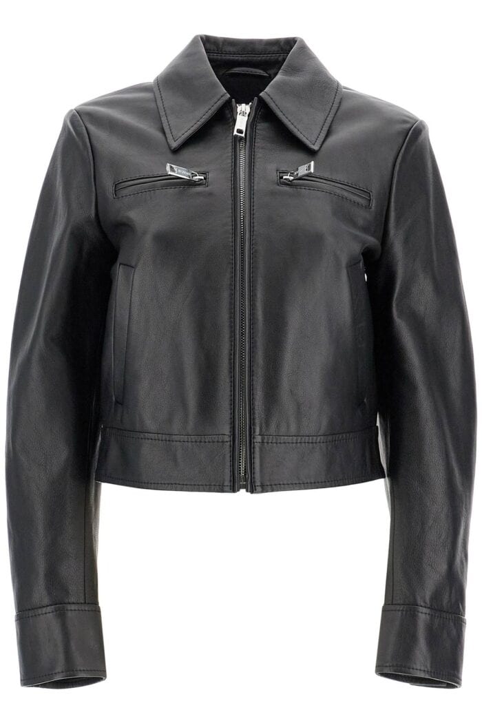 SPORTMAX Short Leather Jacket For Women