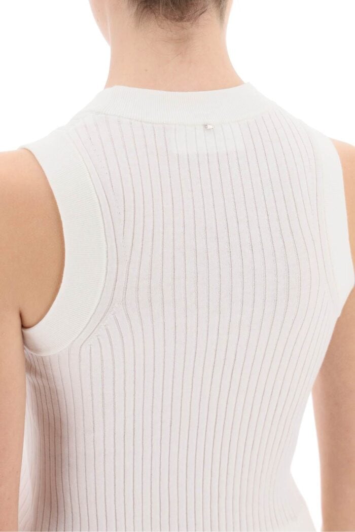 SPORTMAX Sleeveless Ribbed Knit Top