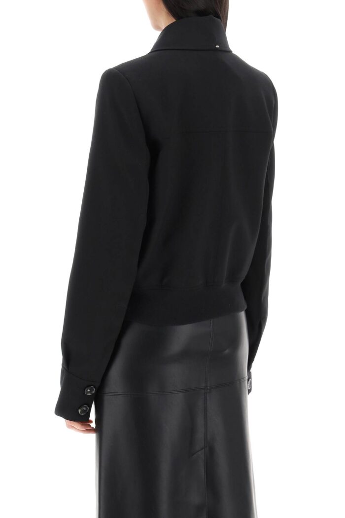 SPORTMAX Stretch Wool Bomber Jacket