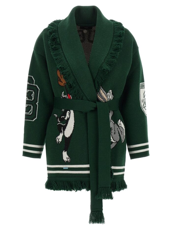 alanui 'sporty bugs bunny & sylvester' cardigan ALANUI 'Sporty Bugs Bunny & Sylvester' Cardigan