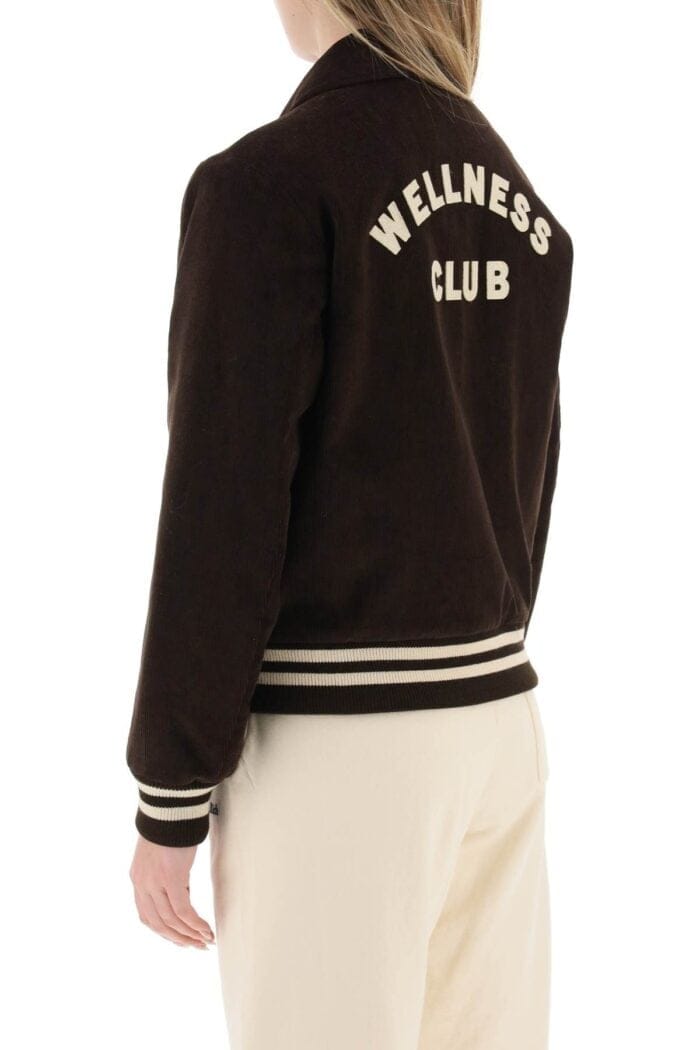 SPORTY RICH Corduroy Varsity Jacket